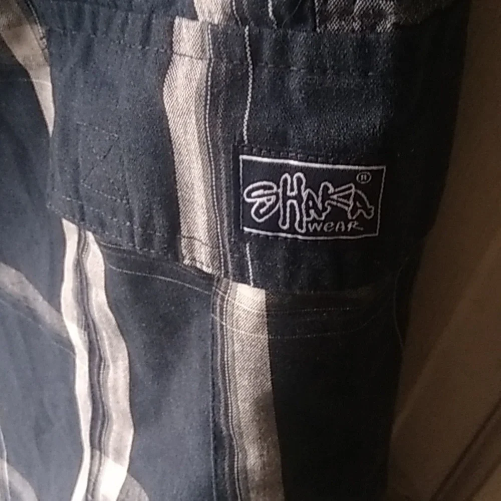 Y2k shaka wear shorts Mens size large blue plaid - Picture 4 of 6